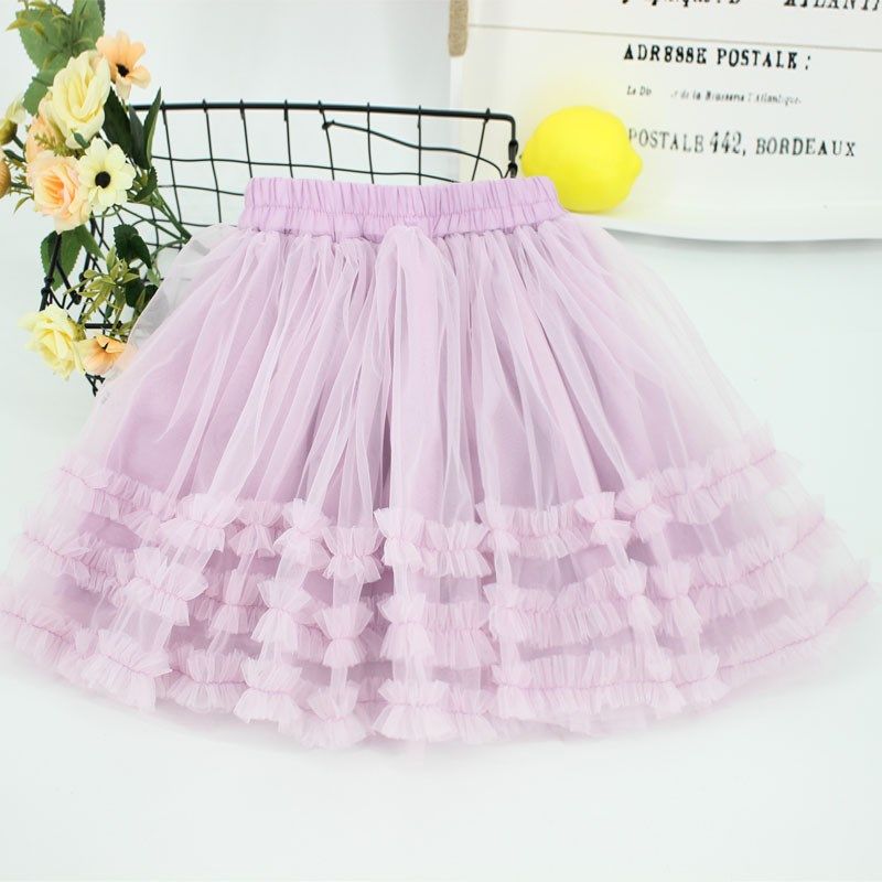 儿童春夏半身纱裙公主蛋糕裙蓬蓬半裙小童中童宝宝裙韩版小清新裙