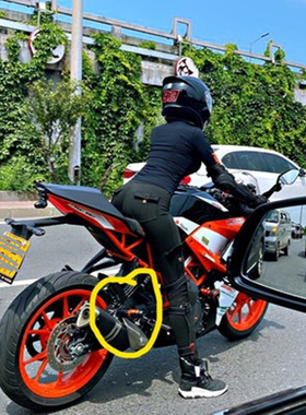 适用KTM RC390 DUKE390/250改装排气管防摔胶防摔棒 保护胶球配件