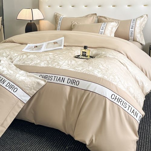 2025新款高级感亲肤磨毛四件套提花全棉刺绣被罩纯棉裸睡床上套件