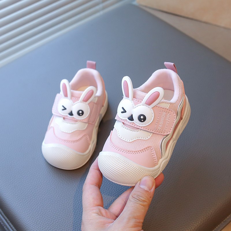 婴幼儿学步鞋软底春季2025男女宝宝学步鞋子双网透气0-13岁童鞋