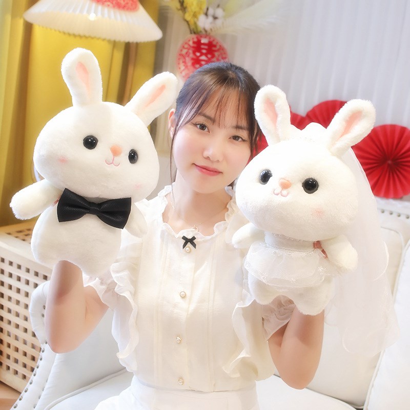 压床结婚娃娃一对新婚礼物送新人新款喜娃抱枕公仔可爱婚房床上萌