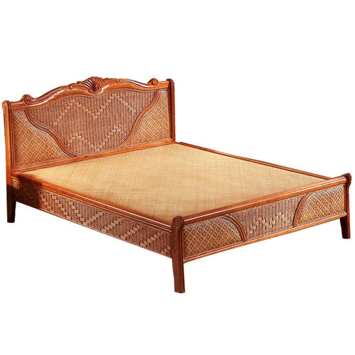 印尼藤床1.8M真植物藤编床藤艺床双人单人床实木床1.5M藤制床酒店