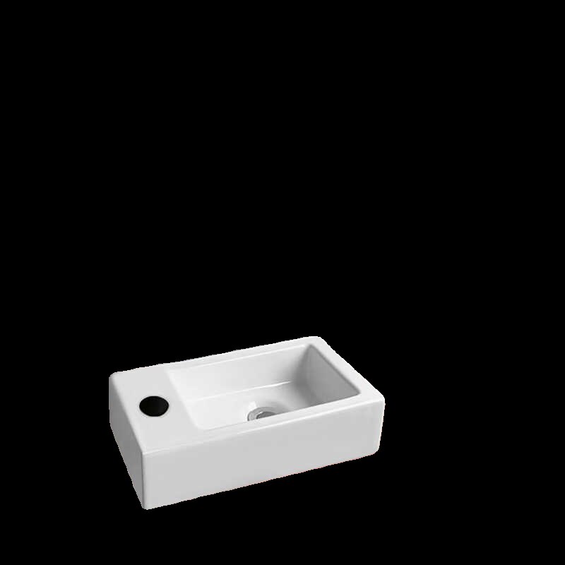 挂墙式陶瓷洗手盆单盆卫生间洗漱盆迷你挂盆浴室阳台洗脸盆小号方