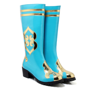 蒙古民族靴子藏族靴男女秧歌打鼓演出鞋新疆维吾尔族舞蹈鞋糖果色