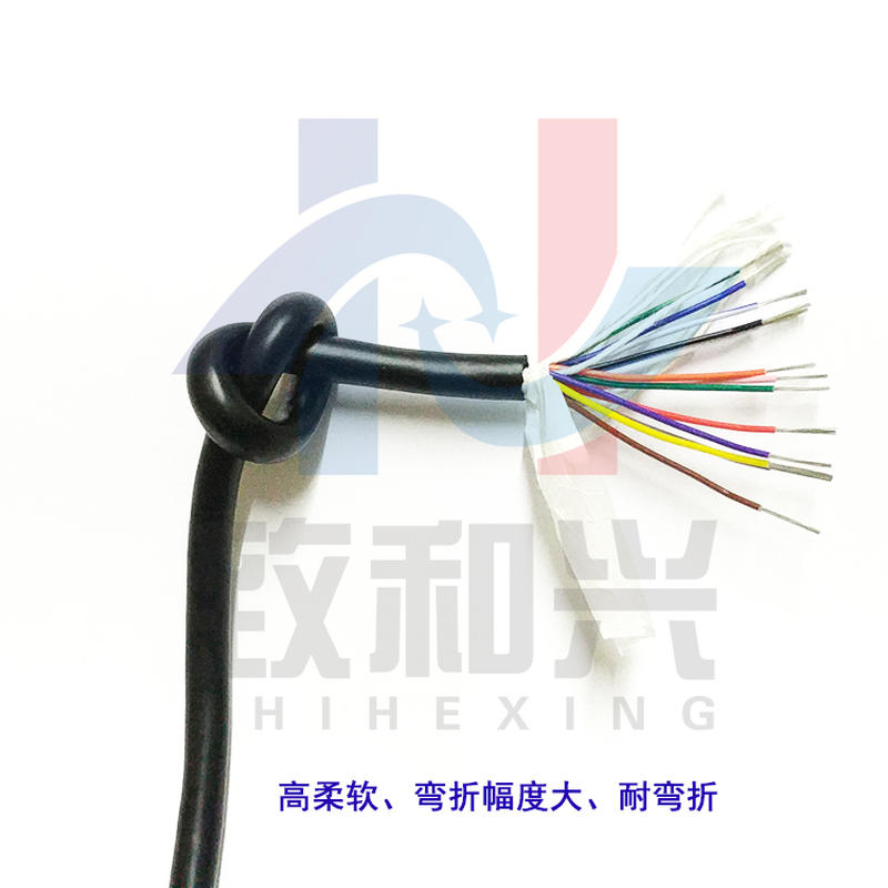 现货2464拖链耐弯折高柔性软电缆线18/20/25/28/30/32芯*0.2平方2