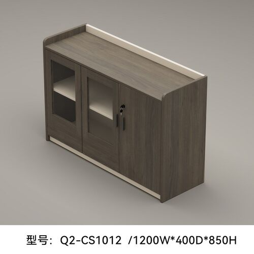 大号木纹色茶水柜 现代简约防刮耐磨带柜门餐边柜储物柜茶水柜