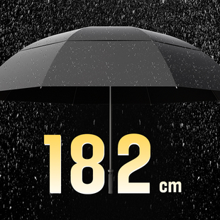 直杆雨伞大号加固加厚结实抗风暴雨专用伞超大号雨伞家用双人特大