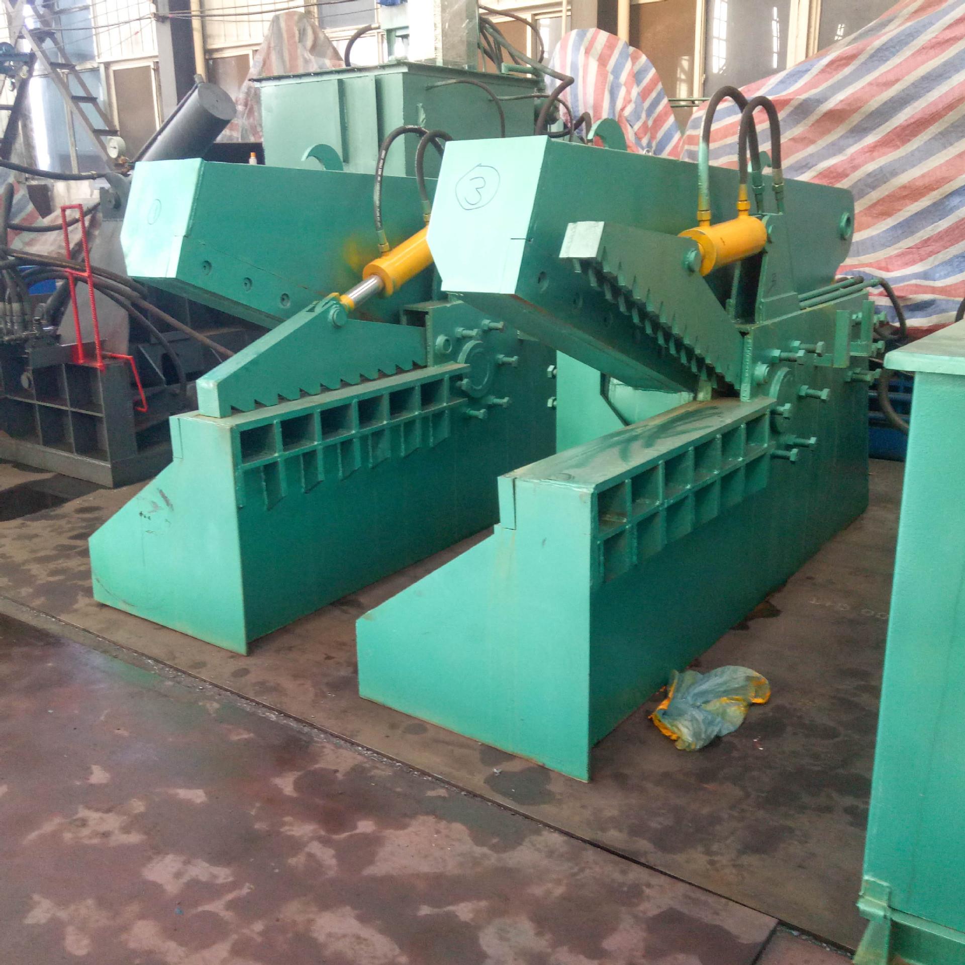 200吨废铁剪切机 1米刀口鳄鱼式剪铁设备 自动液压式钢筋剪切机