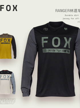 FOX美国RANGER越野摩托骑行车衣林道耐磨秋冬透气排汗吸湿弹力