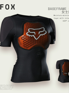 新款FOX美国BASEFRAME PRO女士护甲软甲衣越野摩托山地车d3o防护