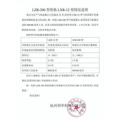 气体流量仪 利华LZR-200型质量流量计 管道流量表集中供氧测量