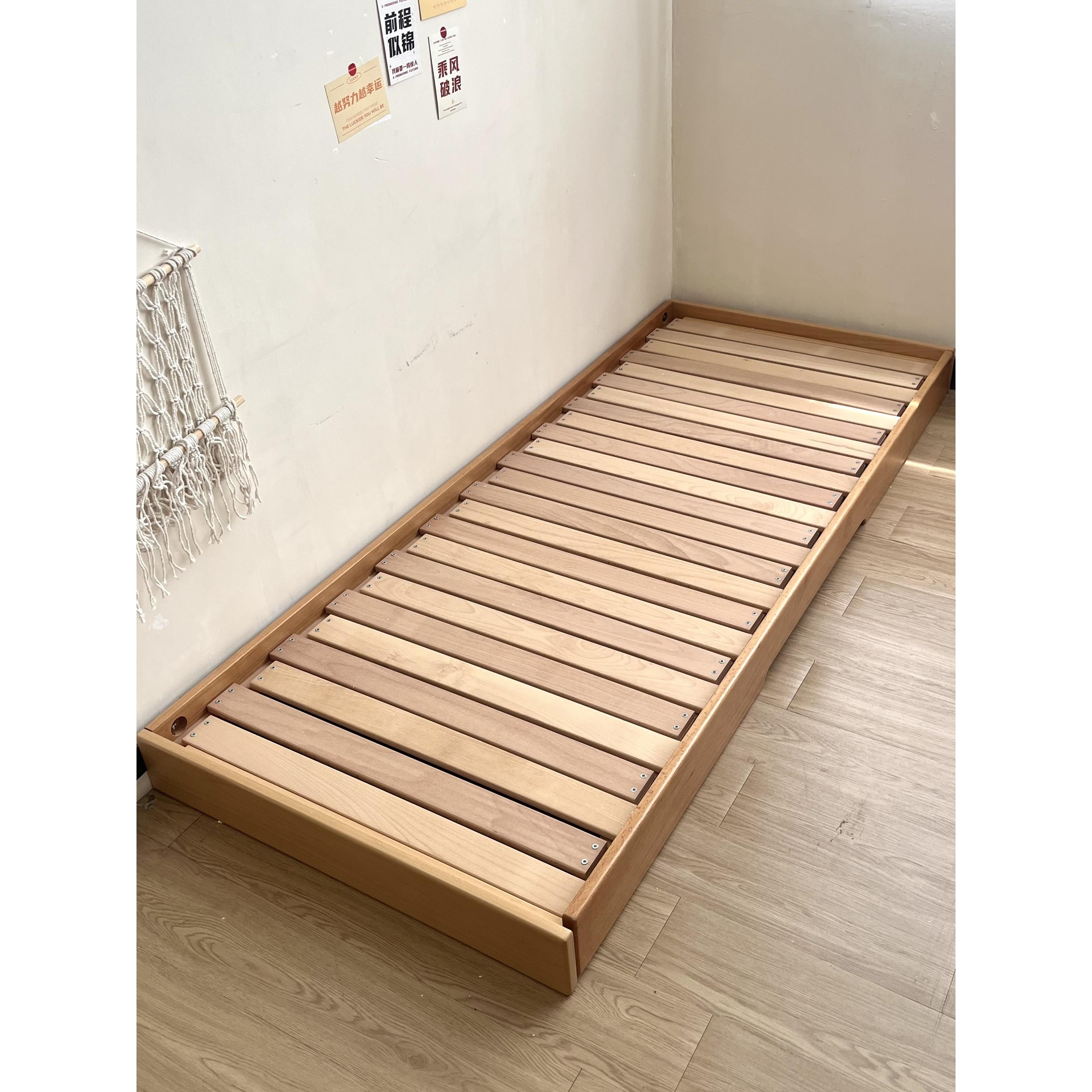 艾丽卡蒙台梭利地板床儿童床可拉出实木床婴儿拼接床可伸缩地板床