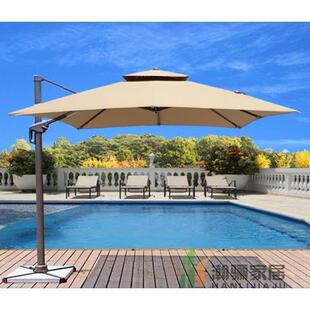 爱美特amt罗马伞防水户外伞庭院伞遮阳伞3米广告岗亭伞花园伞休闲