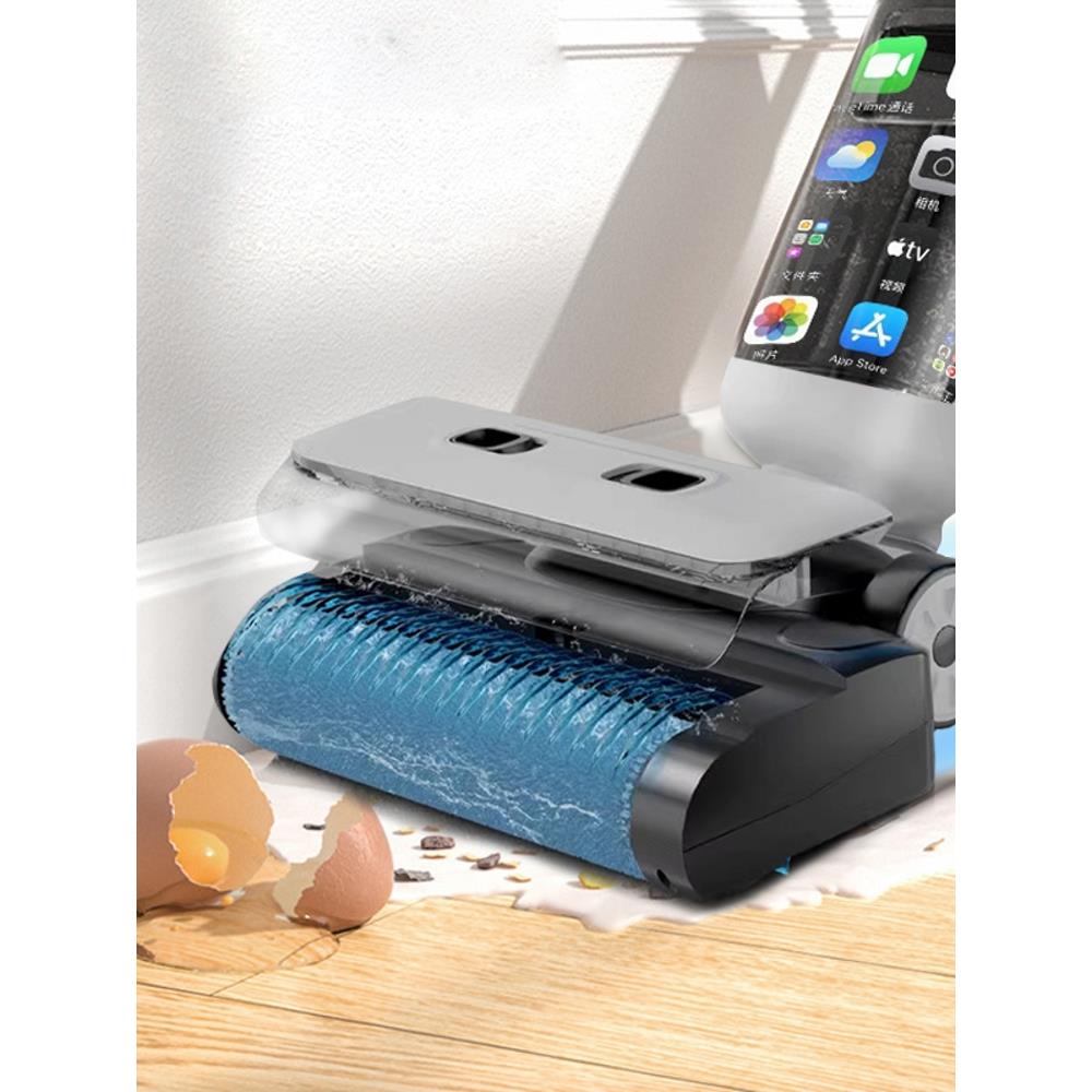 友望2025全自动智能洗地机吸拖一体拖地家用三合一电动拖把吸尘扫