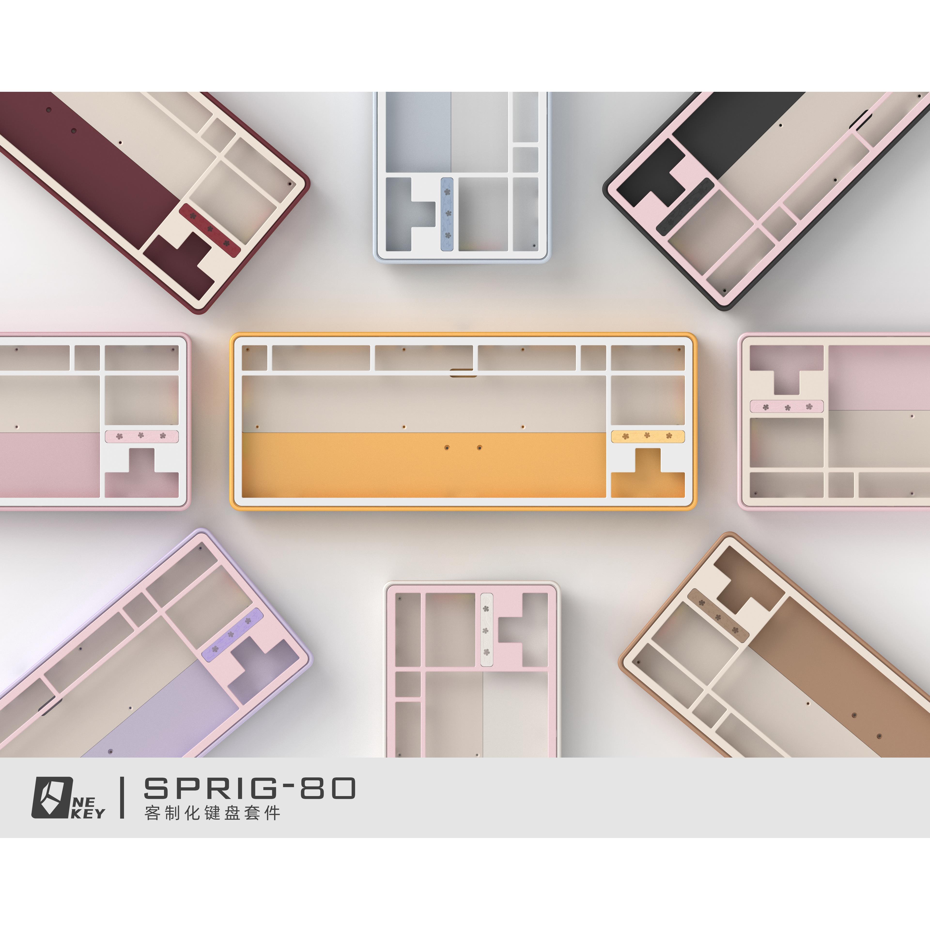 NEKEYSprig80客制化机械键盘套件三模铝坨坨Gasket蓝牙CNC无线 线