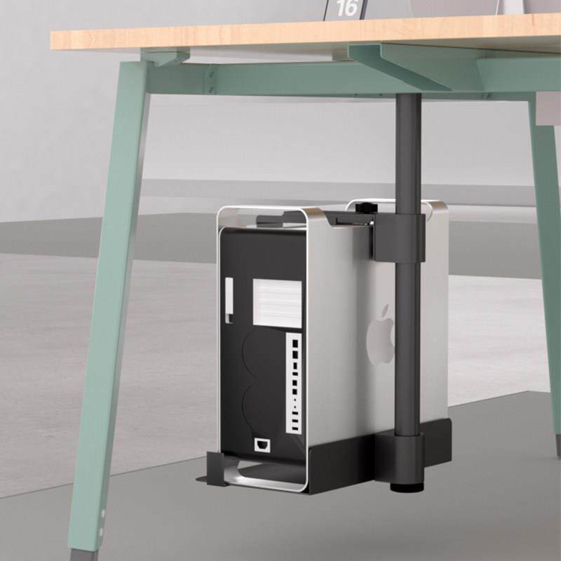 悬挂主机托架台式电脑主机吊架主机壳悬空壁挂支架办公桌下电脑挂