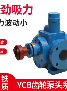 YCB齿轮泵头系列润滑油机油增压输油泵卧式铸铁齿轮油泵高温自吸