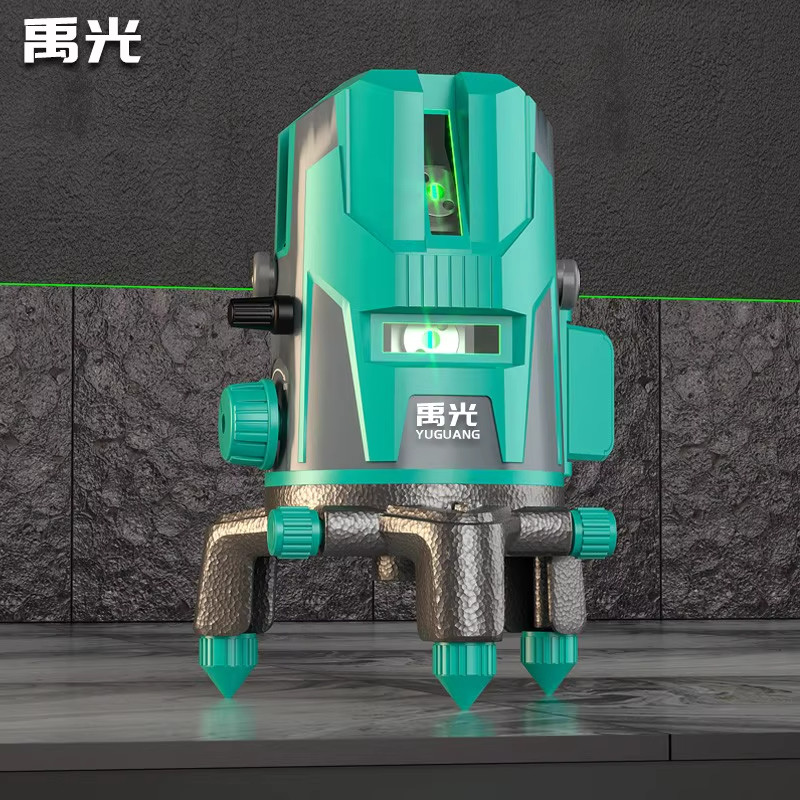 禹光2025新款2/3/5线超亮室外强绿光红外线高精度自动安平水平仪