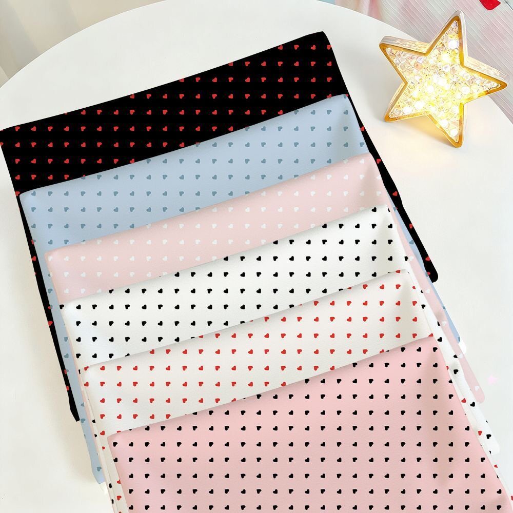 多巴胺波点桌布爱心日系文艺小清新布料连衣裙娃衣手工可裁剪桌布