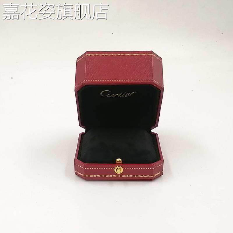 圆角首饰盒红色高档求婚钻戒盒 对戒盒 复L古戒指盒子适用于卡地