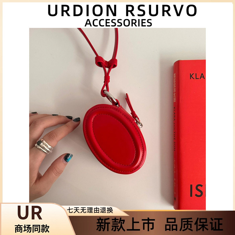 UR新款高级个性圆盒首饰包小众设计挂脖单肩包包韩版时尚口红包女