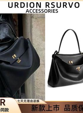 UR大容量托特包包女式2025新款高级感通勤慵懒风单肩饺子大包电脑