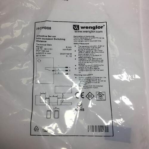 wenglor威格勒 电容式开关全金属开关 光电开关I1CH008接近开关