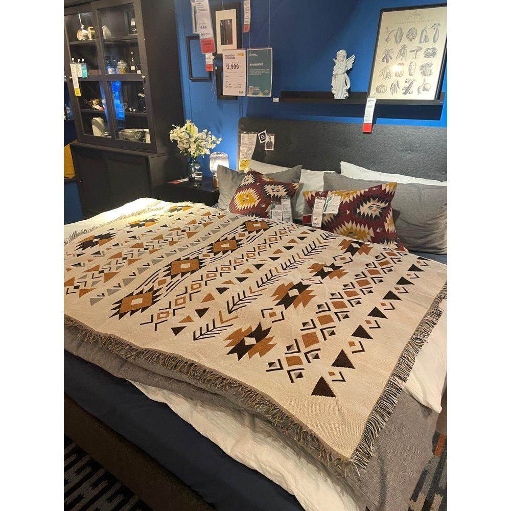 外贸波西米亚民族风毯子披肩盖毯床尾巾民宿装饰沙发毯户外露营毯,床上用品,休闲毯/毛毯/绒毯,淘宝优惠券,粉丝福利购,淘宝优惠卷