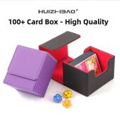 Pu皮革卡盒收纳盒卡卡套皮革卡盒适合口袋妖怪Ptcg魔法卡游戏王