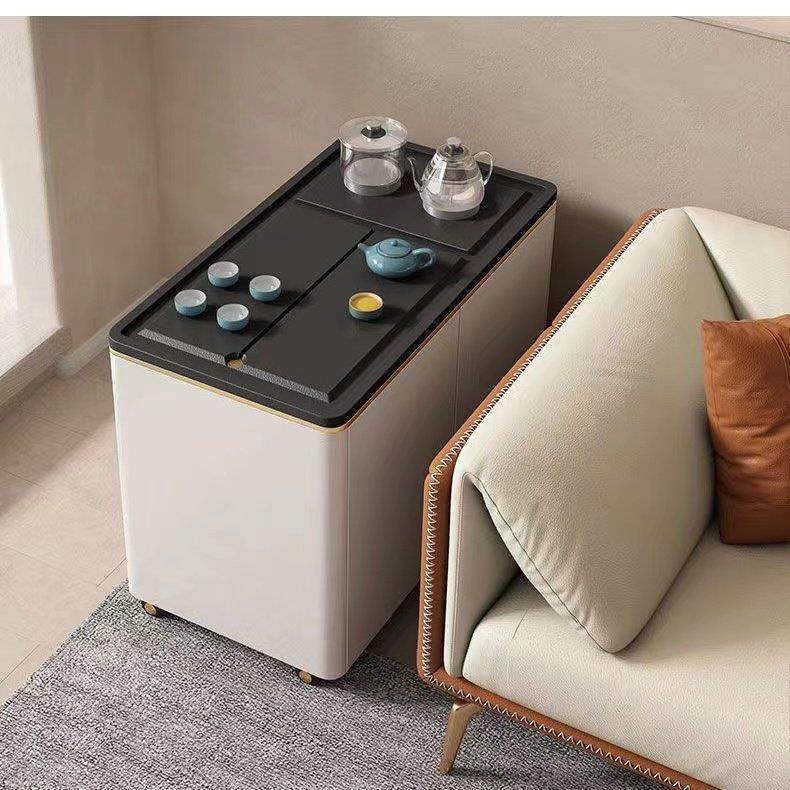 可移动茶车家用阳台简约现代小型茶桌轻奢边几茶水柜烧水一体茶台