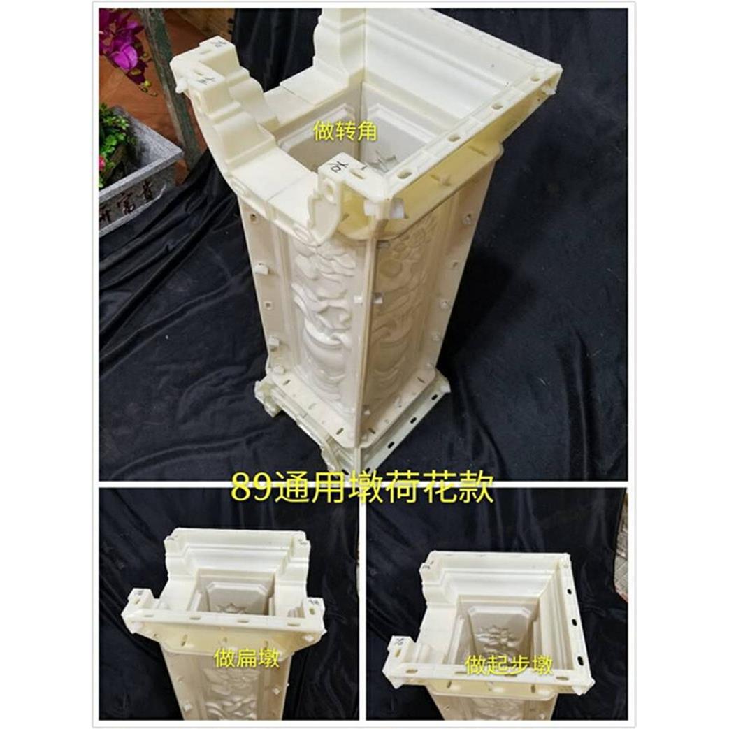 罗马柱模具别墅塑钢水泥欧式转角围栏阳台栏杆隔断护栏方墩间隔柱
