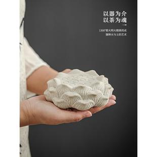 六天汉陶壶承可吸水陶瓷茶壶托盘彷汉石砖蓄水壶垫速干小干泡台