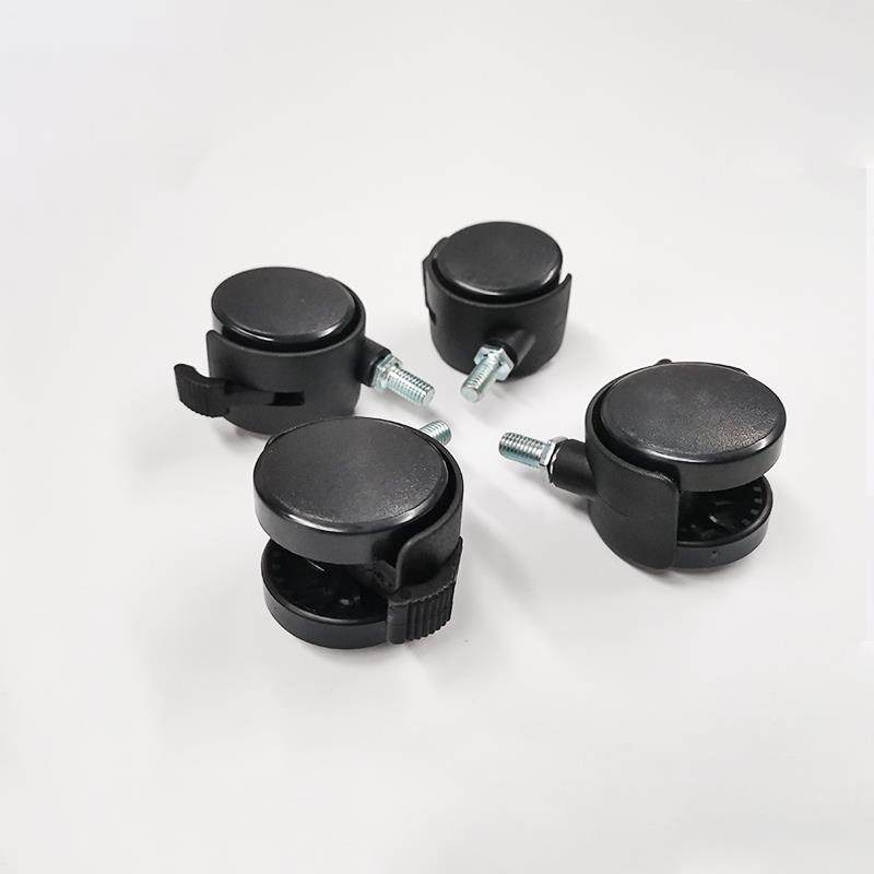 厨房置物架轮子滑轮带脚刹万向轮四只可移动置物架轮子