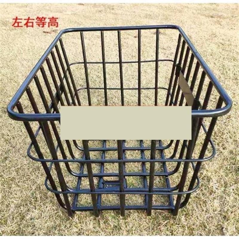 载重王车筐前置大号加粗电动车筐加厚无盖结实电瓶车拉货筐自行车