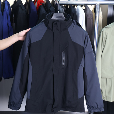 【豆家】撤标撤柜！秋季男撞色拼接防风保暖三合一冲锋衣夹克外套