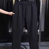 H家 撤标撤柜 秋冬季 男款 简约舒适休闲顺滑保暖抽绳羽绒裤