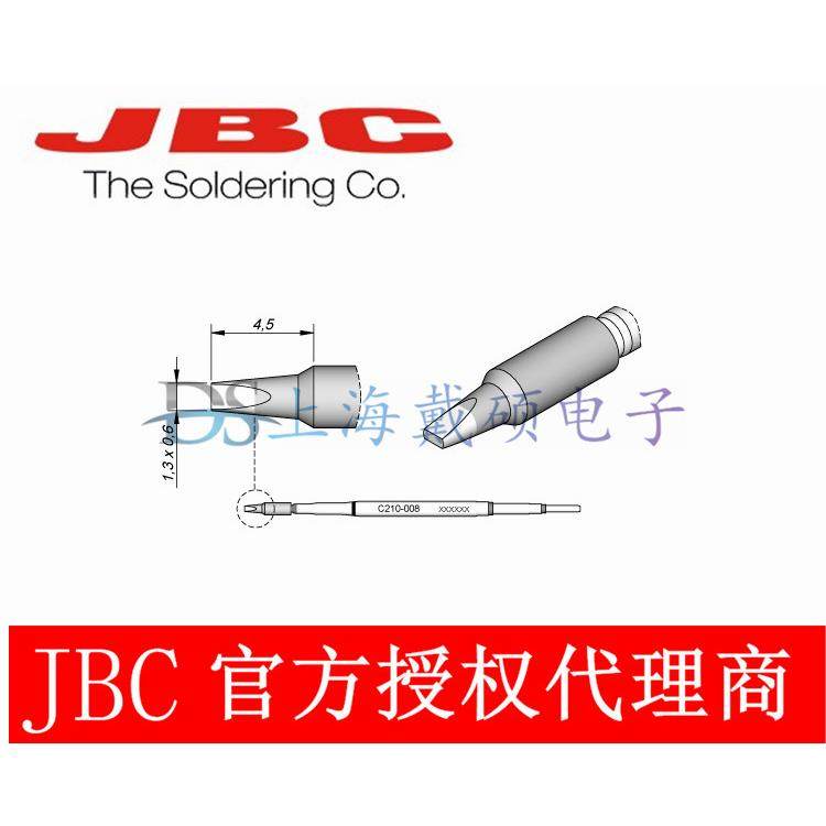 西班牙JBCC210008凿形烙铁头1,3x0,6C210-008
