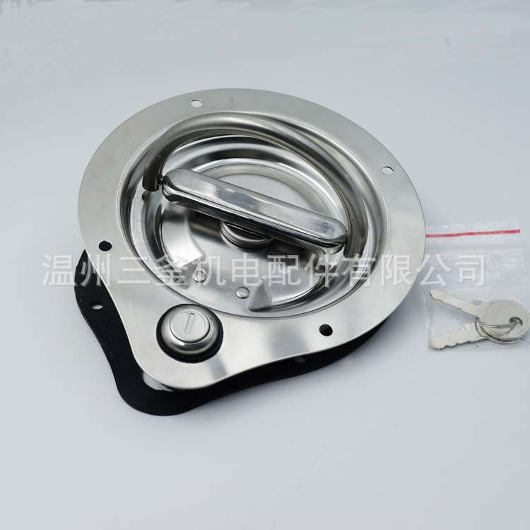 三釜柜锁MS200  304不锈钢卡车车身盒锁工具箱拖车车门锁 船舶锁