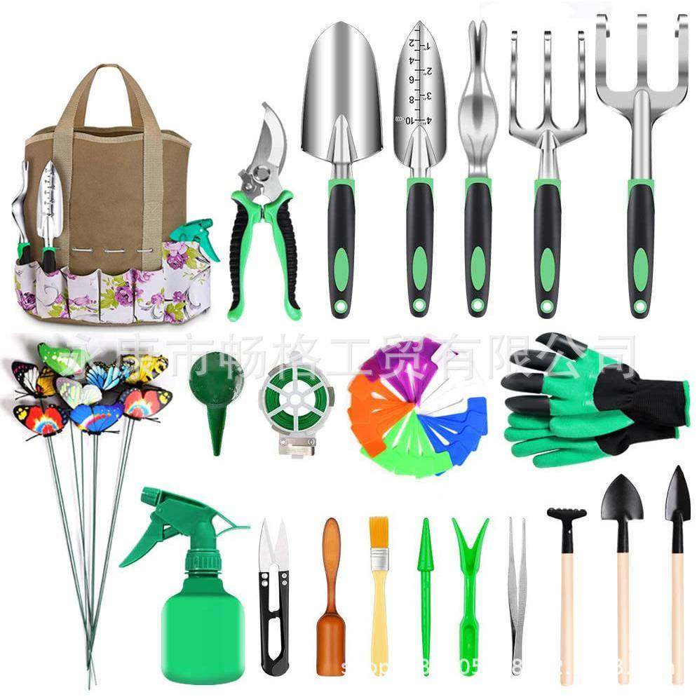新款热销49pcs花园工具套装园艺包铝合金工具