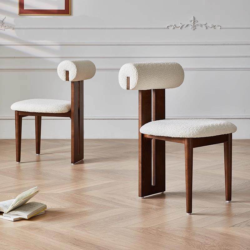 餐桌椅子家用客厅实木椅子靠背餐椅小户型餐椅极简餐椅设计师椅子