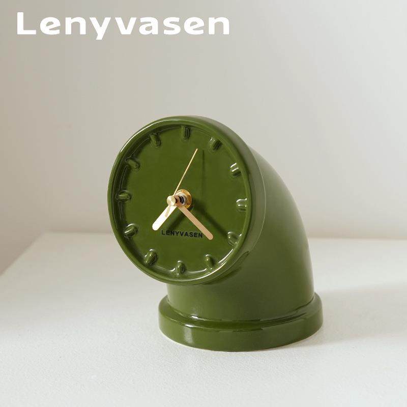 管道陶瓷台钟工业风座钟北欧静音客厅电视柜装饰钟摆件,农机/农具/农膜,其它农用工具,淘宝优惠券,粉丝福利购,淘宝优惠卷