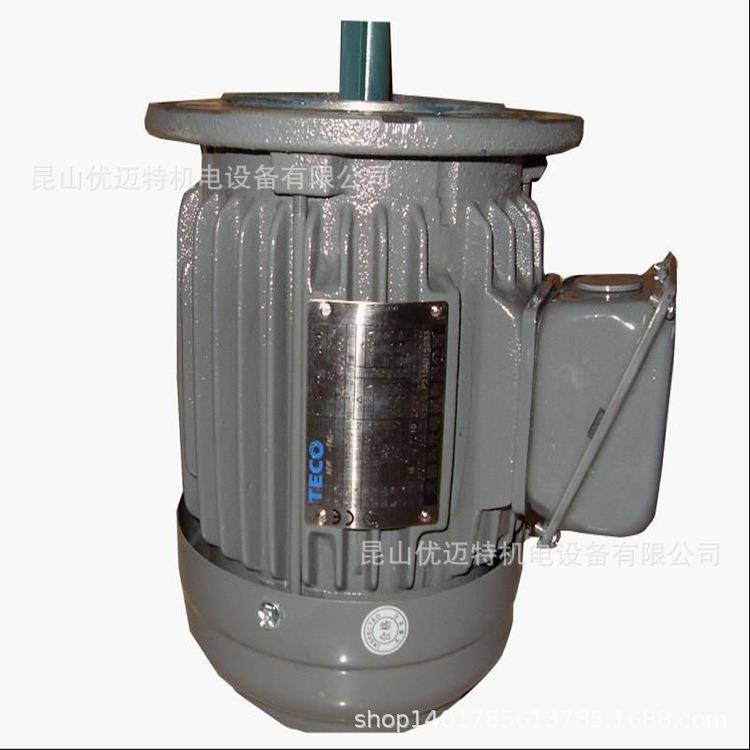 台弯原装东元AEEF3-112M5HP4P380V3.7KW三相立式卧式刹车电机马达