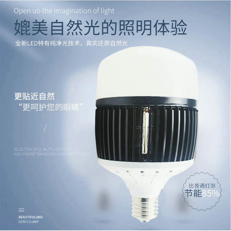 LED室内工矿照明灯泡50W100W工厂房工矿投光灯