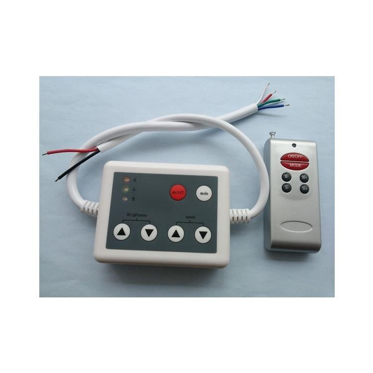 LED控制器RF无线射频薄膜六键RGB控制器七彩灯条灯带控制器12V