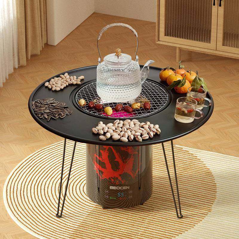 围炉煮茶烤火炉取暖器家用便携式户外可折叠炭火炉烤火桌电炉套装,农机/农具/农膜,其它农用工具,淘宝优惠券,粉丝福利购,淘宝优惠卷