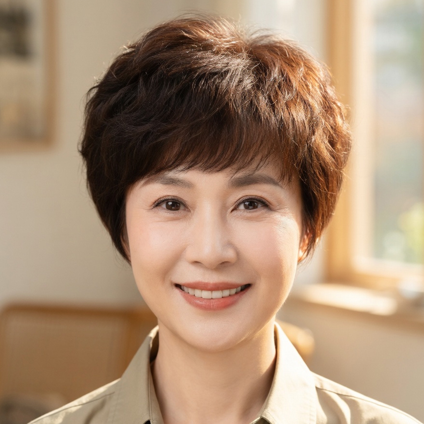 假发女款2026新款全头套假发全头套逼真自然中老年女妈妈款短卷发