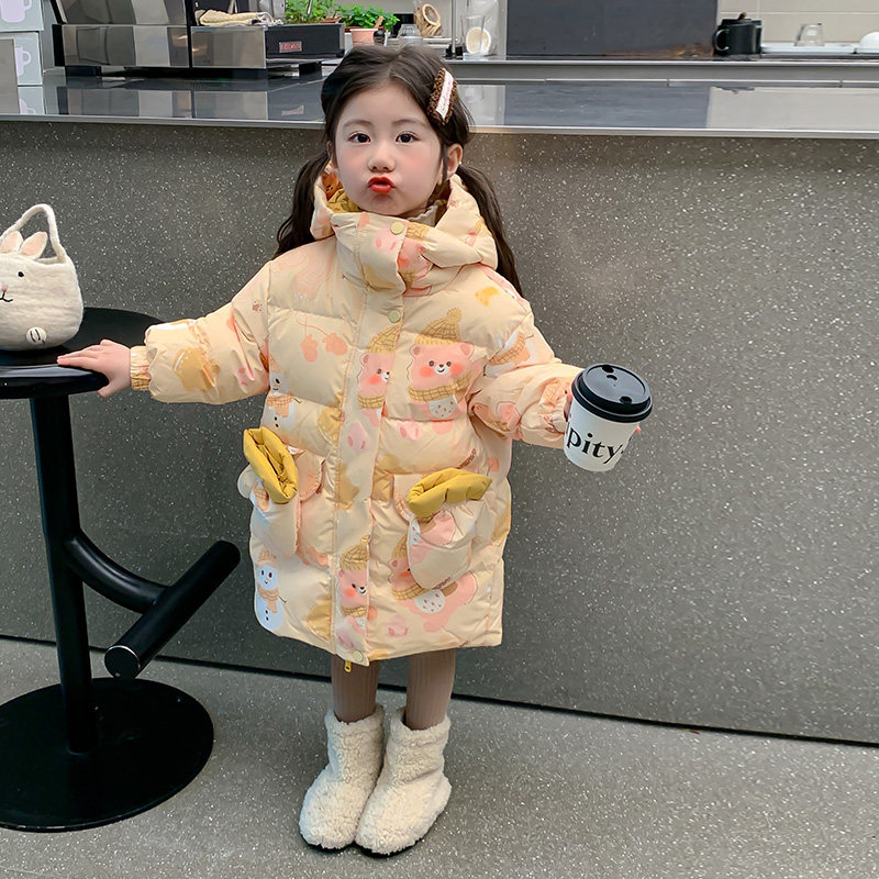 【活动价】女童中长款羽绒服外套