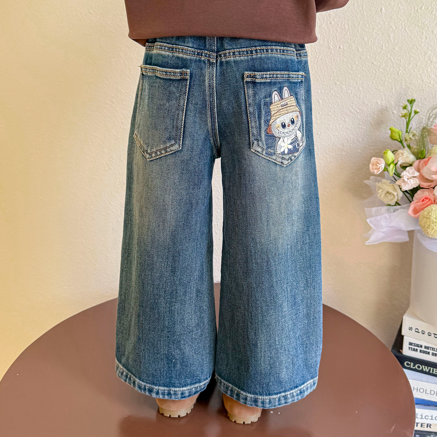 女童秋装牛仔裤2025新款洋气休闲拉布布卡通儿童直筒裤宝宝长裤子,童装/婴儿装/亲子装,裤子,淘宝优惠券,粉丝福利购,淘宝优惠卷