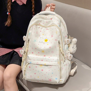 学院风轻便可爱书包初中生女生高中学生双肩包大学生旅行通勤背包