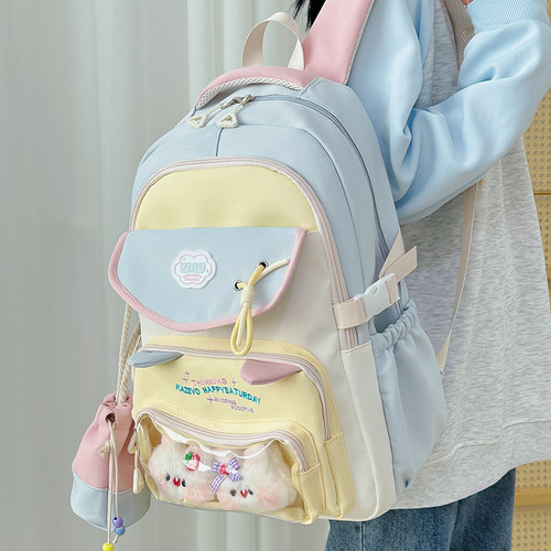 透明痛包双肩包2025年新款书包女